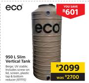 Eco 950L Slim Vertical Tank