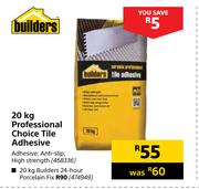 Builders 20Kg Professional Choice Tile Adhesive