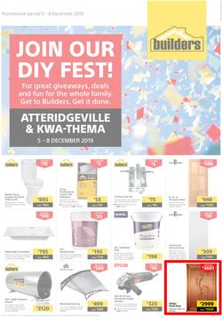 Builders Superstore Atteridgeville & Kwa-Thema : Join Our DIY Fest! (5 Dec - 8 Dec 2019), page 1