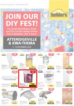 Builders Superstore Atteridgeville & Kwa-Thema : Join Our DIY Fest! (5 Dec - 8 Dec 2019), page 1