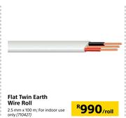 Flat Twin Earth Wire Roll-2.5mm X 100m-Per Roll