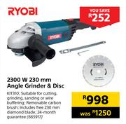 Robi 2300 W 230mm Angle Grinder & Disc KIT310