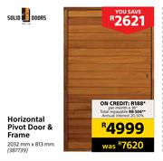 Solid Doors Horizontal Pivot Door & Frame-2032mm X 813mm
