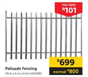 Palisade fencing sales prices cashbuild