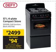 Defy 57Ltr 4 Plate Compact Stove DSS509
