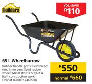 Builders 65Ltr Wheelbarrow
