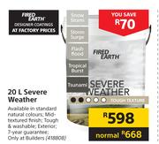 Fired Earth 20Ltr Severe Weather