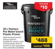Fired Earth 20Ltr Painters Pro Water Based Plaster Primer