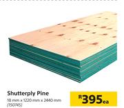 Shutterply Pine-18mm x 1220mm X 2440mm Each