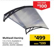 Multiwall Awning 1m x 1.2m