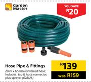 Garden Master Hose Pipe & Fittings 20m x 12mm
