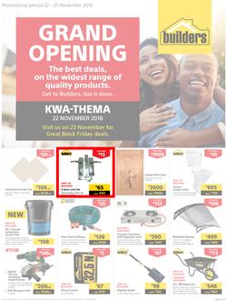 Builders Kwathema : Kwathema Grand Opening (22 Nov - 25 Nov 2018), page 1