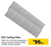 PVC Ceiling Tiles 3900mm x 300mm-Each