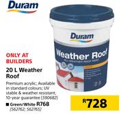 Duram 20Ltr Weather Roof