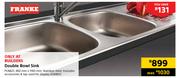 Franke Double Bowl Sink 460mm x 1160mm PLN621