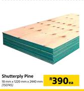 Shutterply Pine 18mm x 1220mm x 2440mm-Each