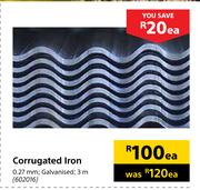 Corrugated Iron 0.27mm-Each