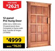 12 Panel Pre-Hung Door 2032mm x 1200mm