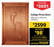 Indigo Pivot Door-1200mm x 2032mm