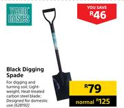 Yard Basics Black Digging Spade