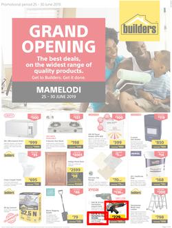 Builders Superstore Mamelodi : Grand Opening (25 Jun - 30 Jun 2019), page 1