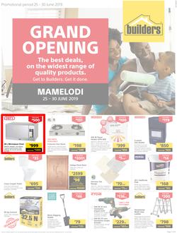 Builders Superstore Mamelodi : Grand Opening (25 Jun - 30 Jun 2019), page 1