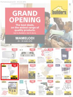 Builders Superstore Mamelodi : Grand Opening (25 Jun - 30 Jun 2019), page 1
