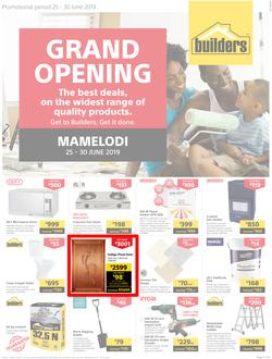 Builders Superstore Mamelodi : Grand Opening (25 Jun - 30 Jun 2019), page 1