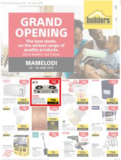 Builders Superstore Mamelodi : Grand Opening (25 Jun - 30 Jun 2019), page 1