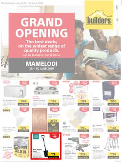 Builders Superstore Mamelodi : Grand Opening (25 Jun - 30 Jun 2019), page 1