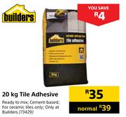 Builders 20Kg Tile Adhesive