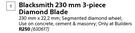 Blacksmith 230mm 3 Piece Diamond Blade-230mm x 22.2mm