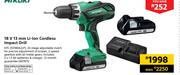 HiKoki 18V 13mm Li-Ion Cordless Impact Drill HTC DV18DJL(LP)