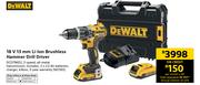 DeWalt 18V 13mm li-ion Brushless Hammer Drill Driver DCD796D2