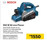 Bosch 650W 82mm Planer GHO6500