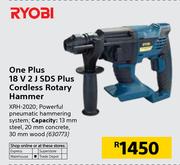 Ryobi One Plus 18V 2 J SDS Plus Cordless Rotary Hammer XRH-2020