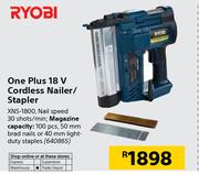 Ryobi One Plus 18V Cordless Nailer/Stapler