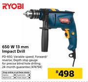 Ryobi 650W 13mm Impact Drill PD-650