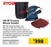 Ryobi 130W 13 Piece Mouse Sander MS-130