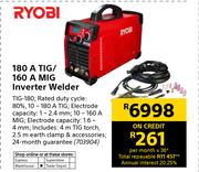 Ryobi 180A TIG/160A MIG Inverter Welder