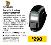 Disston Auto Darkening Welding Helmet Flame Decal