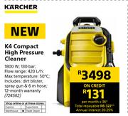 Karcher K4 Compact High Pressure Cleaner
