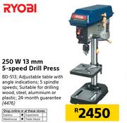Ryobi 5 speed hot sale drill press price