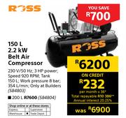 Ross 200Ltr 2.2KW Belt Air Compressor