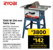 Ryobi 1500W 254mm Table Saw HBT255L