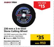 Super Flex 230mm x 3m Steel Stone Cutting Wheel ISO 9001 Masonry