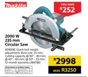 Makita 2000W 235mm Circular Saw N5900B