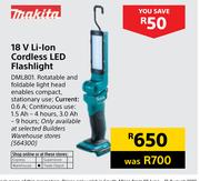 Makita 18V Li-Ion Cordless LED Flashlight DML801
