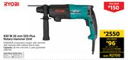 Ryobi 830W 26mm SDS Plus Rotary Hammer Drill ED2630VR