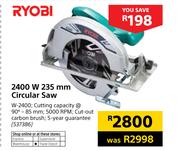 Ryobi 2400W 235mm Circular Saw W-2400